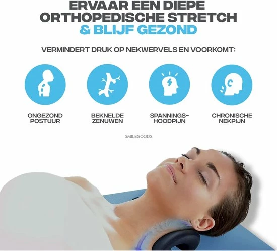Smilegoods Nekkussen - Nekstretcher - Massagekussen Nek - Nekmassage Apparaat - Shiatsu Massagekussen - Voor Nek- En Rugklachten - Incl. Afneembare Kussensloop 3 Smilegoods Nekkussen - Nekstretcher - Massagekussen Nek - Nekmassage Apparaat - Shiatsu Massagekussen - Voor Nek- En Rugklachten - Incl. Afneembare Kussensloop - Afbeelding 3