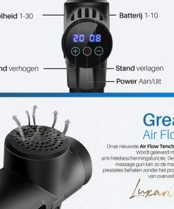 Luxari Massage Gun - Professioneel Massage Apparaat - Inclusief Koffer - 6 Opzetstukken - 30 Standen - Sport En Relax Massage - 2022 Model -KLASVSA Verkoop 550x499 11