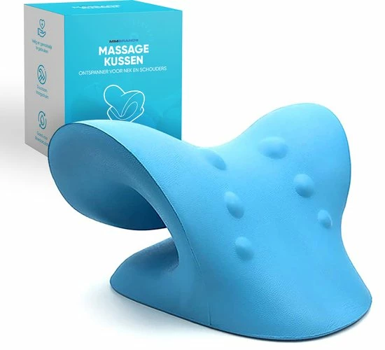 MM Brands Massagekussen - Nekstretcher - Nekmassage Kussen - Nekpijn En Rugklachten 1 MM Brands Massagekussen - Nekstretcher - Nekmassage Kussen - Nekpijn En Rugklachten