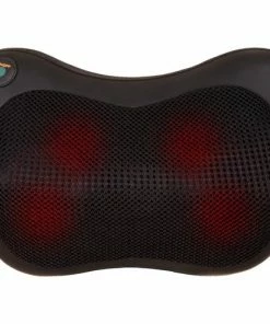 ForDig Shiatsu Massagekussen - Massageapparaat Met 4 Roterende Massagepunten En 2 Rotaties - Nekmassage Kussen Met Warmte Functie - Massage Apparaat Voor Nek / Schouder / Rug / Benen / Voeten - Voor Thuis Of In De Auto - Inclusief 12V Autolader