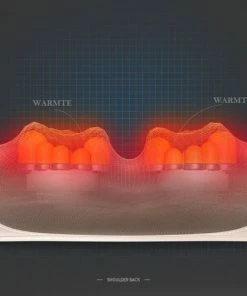 Jinkairui 8D Massage Kussen Zwart - Nek Massage Apparaat - Rug Massage - Warmte Massage - Multifunctioneel - Auto Oplader - Slimme Technologie - Elektrische Massage - Infrarood Verwarming - Ontspanning - Cervicale Gezondheid - -KLASVSA Verkoop 550x503 8