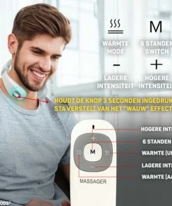 Vulpes Goods Vulpes BodyCare? Professioneel Nekmassage Apparaat Met Infrarood ? 6 Verschillende Massages Met 15 Snelheden - Geschikt Voor Nekklachten ? Warmte Massage Kussen ? Massage Apparaat Voor Nek / Schouder -KLASVSA Verkoop 550x504 2