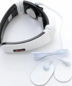 Merkloos EMS Nek Massage | Massage Apparaat | Elektromagnetische Impulsen | 6 Standen
