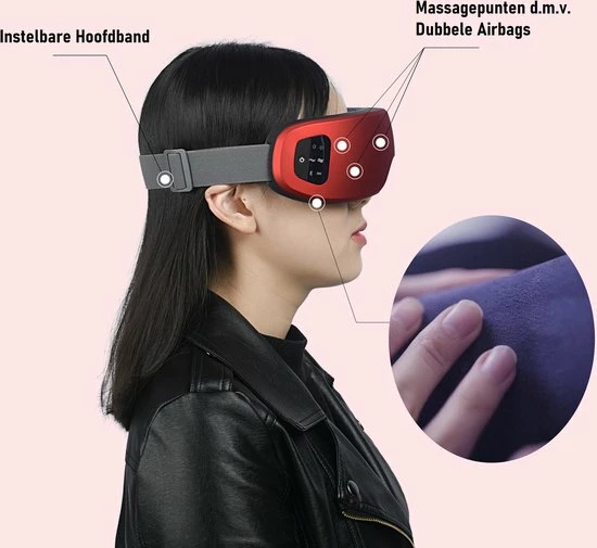 Ksbelle® Oogmassage Masker Wit - Massages Met Warmte Kompres - Bluetooth Verbinding Voor Muziek - Geschikt Voor Hoofdklachten / Migraine / Stijfheid / Wallen / Stress / Vermoeidheid / Droge Ogen - Massage Kussen Oog Masker - 180° Opvouwbaar 3 Ksbelle® Oogmassage Masker Wit - Massages Met Warmte Kompres - Bluetooth Verbinding Voor Muziek - Geschikt Voor Hoofdklachten / Migraine / Stijfheid / Wallen / Stress / Vermoeidheid / Droge Ogen - Massage Kussen Oog Masker - 180° Opvouwbaar - Afbeelding 3