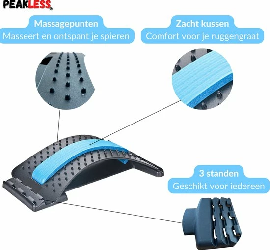 Peakless? Verstelbare Backstretcher Met Gratis E-Book - Rugklachten & Rugpijn - Massage - Houding En Postuur Corrector - Rugstretcher 2 Peakless? Verstelbare Backstretcher Met Gratis E-Book - Rugklachten & Rugpijn - Massage - Houding En Postuur Corrector - Rugstretcher - Afbeelding 2