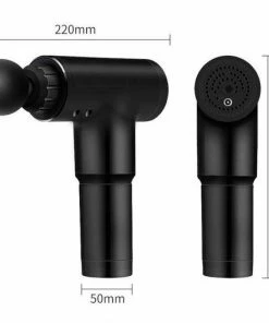 Facial Gun Fascial Gun - Massage Gun - Zwart - 4 Opzetstukken - Stille En Lange Batterijduur - Massagegun Spier Massage - Stress Relief - Spierherstel - 2000mAh Batterij - Relax Massage - Draadloos - Mini Massage - Oplaadbaar - Massage Pistool - Massageapparaat -KLASVSA Verkoop 550x510 3