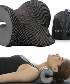 Smilegoods Nekkussen - Nekstretcher - Massagekussen Nek - Nekmassage Apparaat - Shiatsu Massagekussen - Voor Nek- En Rugklachten - Incl. Afneembare Kussensloop