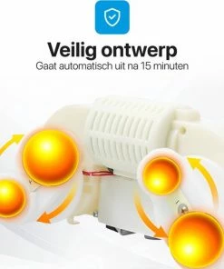 Tavaro Draadloos Massagekussen XXL Met Verwarmingsfunctie - Massageapparaat - Zwart -KLASVSA Verkoop 550x512 5