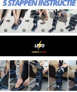 LETO? Voetmassage En Beenmassage Apparaat - Massage Apparaat - Rusteloze Benen - Vermoeide Benen - Verbetert Bloedsomloop - Recovery Boots - Lymfedrainageapparaat - Cellulitis Vermindering -KLASVSA Verkoop 550x514 1