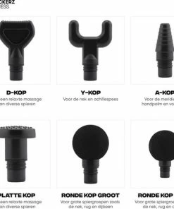 Rockerz Fitness? Massage Gun - Sport En Relax Massage - Krachtig - Draadloos - Inclusief Koffer - Met 6 Opzetstukken - 30 Snelheden -KLASVSA Verkoop 550x514