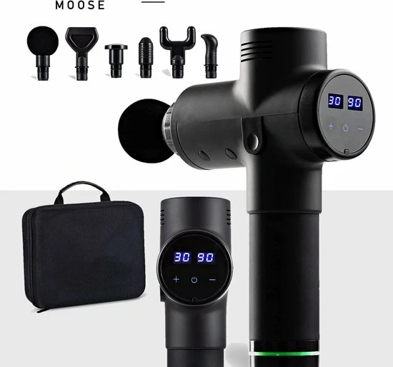 Moose - Massage Gun - Massage Gun Professioneel - Massage Gun Stil - Massage Gun Draadloos - Theragun - Massage Pistool 1 Moose - Massage Gun - Massage Gun Professioneel - Massage Gun Stil - Massage Gun Draadloos - Theragun - Massage Pistool