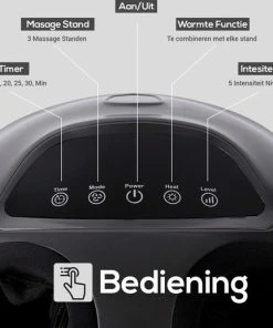 Rileks Voetmassage Apparaat - Shiatsu & Warmte Massage Met Timer - Zwart 12 Rileks Voetmassage Apparaat - Shiatsu & Warmte Massage Met Timer - Zwart -KLASVSA Verkoop 550x516 10