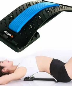 EarKings Backstretcher Massage Apparaat Met Zachte Massage Pads - Rugstretcher Met 4 Standen - Verstelbare Rugmassage Voor Optimale Ontspanning V3
