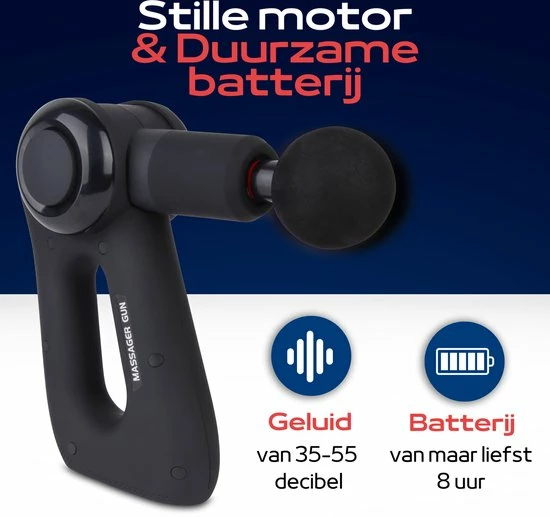 Yomoko Massagegun - Professioneel - Theragun-Pistool - Massage Gun - Apparaat - Inclusief Koffer & 4 Massagekoppen 5 Yomoko Massagegun - Professioneel - Theragun-Pistool - Massage Gun - Apparaat - Inclusief Koffer & 4 Massagekoppen - Afbeelding 5