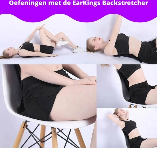 EarKings Backstretcher Massage Apparaat Met Zachte Massage Pads - Verstelbare Rugstretcher Voor Optimale Ontspanning - Paars 6 EarKings Backstretcher Massage Apparaat Met Zachte Massage Pads - Verstelbare Rugstretcher Voor Optimale Ontspanning - Paars - Afbeelding 6