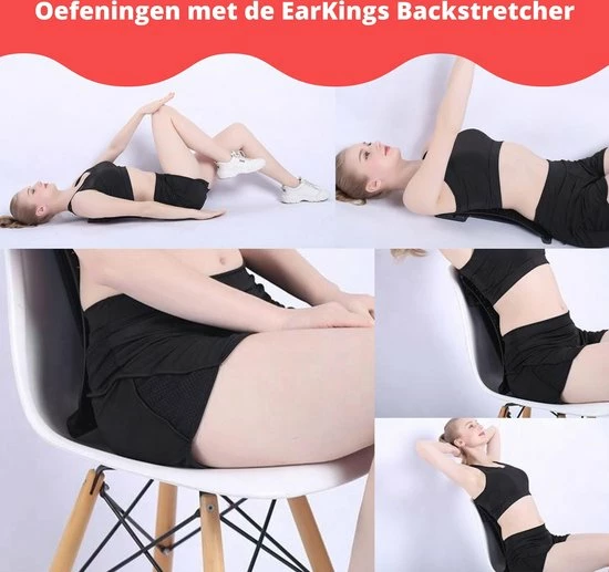 EarKings Backstretcher Massage Apparaat Met Zachte Massage Pads - Verstelbare Rugstretcher Voor Optimale Ontspanning - Rood 8 EarKings Backstretcher Massage Apparaat Met Zachte Massage Pads - Verstelbare Rugstretcher Voor Optimale Ontspanning - Rood - Afbeelding 8