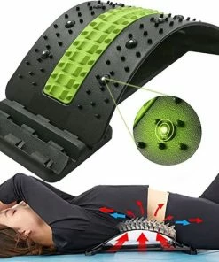 Luxovita Verstelbare Rugstretcher - Voor Nek-/Rugklachten - Rugmassage - Backstretcher - Groen