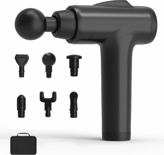 Massage Gun - Sport en Relax Massage- Professioneel Apparaat - 30 standen - Inclusief 6 opzetstukken - Opbergkoffer - Massage Pistool - Zwart Marketshopper Massage Gun - Sport En Relax Massage- Professioneel Apparaat - 30 Standen - Inclusief 6 Opzetstukken - Opbergkoffer - Massage Pistool - Zwart -KLASVSA Verkoop 550x518 8
