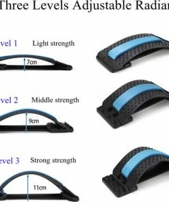 Merkloos Blauwe BackStretcher | 10 Magnetische Acupunctuur Punten | Rug - Back Cracker | Massage -KLASVSA Verkoop 550x520 1