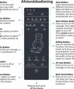 Lifeproducts Shiatsu Massagestoel Met Massagekussen – Massage Stoel Met Luchtcompressiemassage – Instelbare Warmtefunctie – Met Nekmassage, Rugmassage, En Dijmassage -KLASVSA Verkoop 550x520