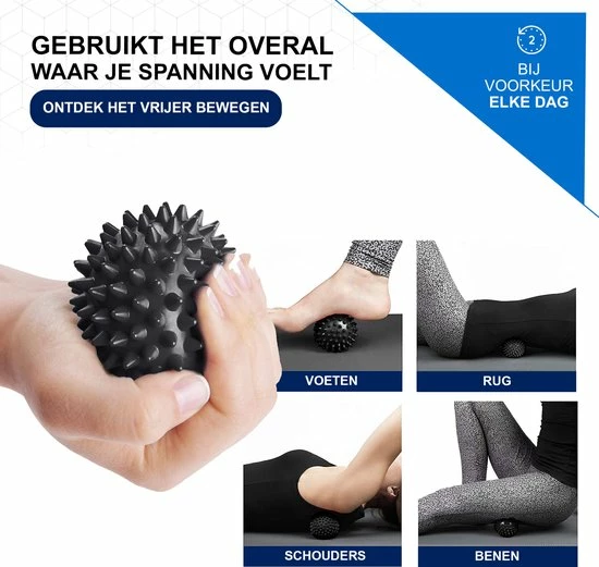 Duert? Massage Triggerpoint Massage Bal - Massager Roller Voor Voeten/rug/nek/schouders - Lacrosse 3 Duert? Massage Triggerpoint Massage Bal - Massager Roller Voor Voeten/rug/nek/schouders - Lacrosse - Afbeelding 3