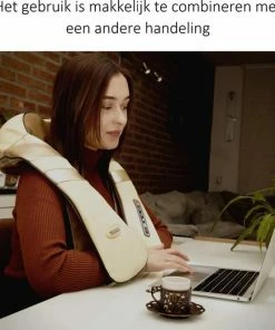Ventux Shiatsu Massagekussen - Elektrisch Nekmassage En Schouder Apparaat - Beige -KLASVSA Verkoop 550x523 17