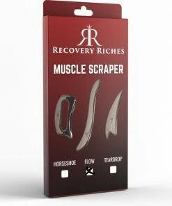 Recovery Riches RecoveryRiches Teardrop Muscle Scraper - IASTM Tool - Guasha Schraper - Fascia Release - Spiermassage - Spierschraper - Gua Sha - Tenniselleboog - Tennis Elleboog - Tennis Elbow - Golfers Elbow - Golferselleboog - Spierpijn - Spierspanning -KLASVSA Verkoop 550x523 19
