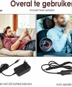 Synthesa Draadloos Massagekussen Met Warmtefunctie - Incl. Autolader - Nekmassage Apparaat - Shiatsu Massage 6 Synthesa Draadloos Massagekussen Met Warmtefunctie - Incl. Autolader - Nekmassage Apparaat - Shiatsu Massage -KLASVSA Verkoop 550x525 10