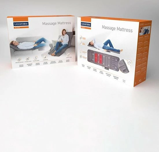 Massage Matras LA110315 - Zwart - Lanaform 7 Massage Matras LA110315 - Zwart - Lanaform - Afbeelding 7
