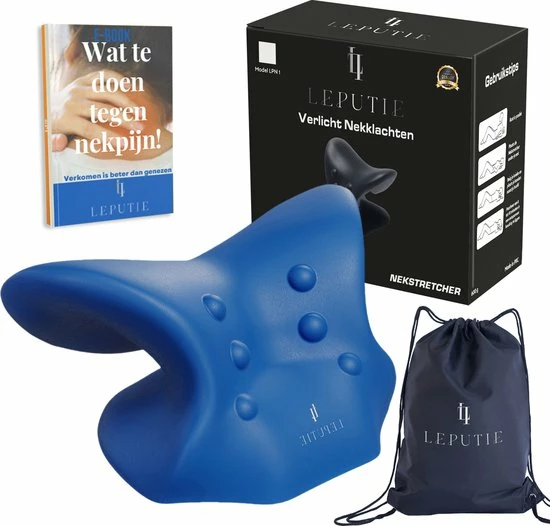 Leputie Massagekussen - Nekstretcher - Nekmassage Apparaat - Nekkussen - Neckstretcher Voor Nek- En Rugklachten - Incl. E-Book - Blauw - Black Friday 2022 1 Leputie Massagekussen - Nekstretcher - Nekmassage Apparaat - Nekkussen - Neckstretcher Voor Nek- En Rugklachten - Incl. E-Book - Blauw - Black Friday 2022