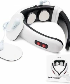 VERK GROUP MyNeckPain Elektrische Pulse Nekmassage - Nekmassage Apparaat - Nekmassage Kussen - Oplaadbaar - Draadloos - Massage Met Elektroden - 6 Standen