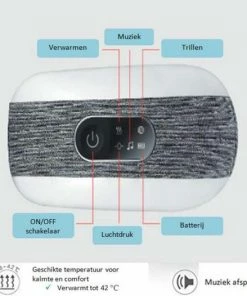 B-care Oogmasker - Oogmassage Apparaat - Bluetooth - Oogmassage Bril ? Gezichtsmassage - Massage Masker - Tegen Hoofdpijn, Wallen En Vermoeide En Droge Ogen - Verlichting Van Oogvermoeidheid ? Migraine - Acupunctuur ? Drukpuntmassage -KLASVSA Verkoop 550x526 9
