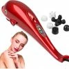 3S Com SScommerce - Spinsam 4-In-1 Massage Apparaat - Massage Gun - Sport Massage - Gehele Lichaam - Professioneel - Hypervolt - Dolfijn - Rood