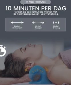 Apeiron Massagekussen - Voor Nek, Rug En Schouderpijn - Massagekussen - Nek Stretcher - Shiatsu Massagekussen - Massage Hoofdkussen - Nekmassage Apparaat - Nekkussen - Triggerpoint - Acupunctuur - Blauw -KLASVSA Verkoop 550x528 15