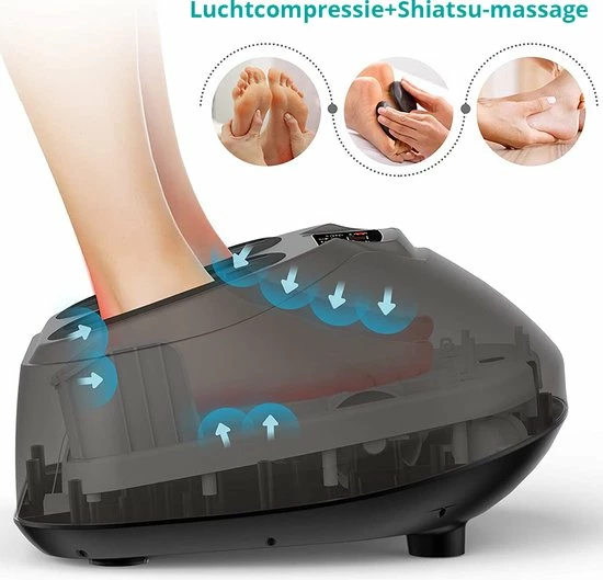HappyFit? - Massage - Met Rolling Massager Voor Verlichting Chronische Pijn - Shiatsu Voetmassage Machine - Voetmassage Apparaat - Gezondheidszorg Voetmassage - Gewicht 5080g - Katoen - EU PLUG (A) - Pakket Grootte 463*438*273 Mm - Afstandsbediening 10 HappyFit? - Massage - Met Rolling Massager Voor Verlichting Chronische Pijn - Shiatsu Voetmassage Machine - Voetmassage Apparaat - Gezondheidszorg Voetmassage - Gewicht 5080g - Katoen - EU PLUG (A) - Pakket Grootte 463*438*273 Mm - Afstandsbediening - Afbeelding 10
