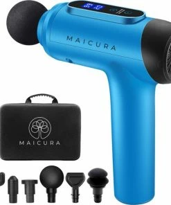 Maicura Massage Gun - Professioneel Massage Apparaat - Sport En Relax Massage - GRATIS E-book - Koffer - Blauw