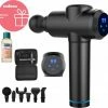 MOSO Massage Gun Professioneel 2500mAh 6 Opzetstukken Met LED Display Touchscreen Sport Massage Apparaat 99 Snelheden En 30 Massage Standen