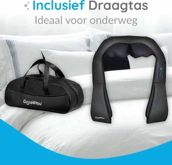 Good4You Elektrisch Shiatsu Massagekussen - Massageapparaat - Nek En Schouder 8 Good4You Elektrisch Shiatsu Massagekussen - Massageapparaat - Nek En Schouder - Afbeelding 8