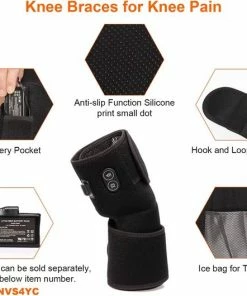 Heirt Verwarmde Kniebandage Wrap 3 Verstelbaar, 7.4V 2200mAh Lithium Batterij Vibratie Knie Massager Met Verwarmingskussen Voor Kniepijn Join Pain Relief -KLASVSA Verkoop 550x530 15