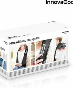 Innovagoods - Shiatsu Pro Massagekussen Voor Heel Het Lichaam - 8 Roterende Ballen Met Warmte Functie/infrarood En Een Autostekker Inbegrepen -KLASVSA Verkoop 550x531 19