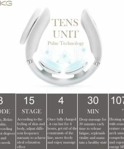 SKG | Nekmassage-apparaat | Draadloos Met Warmtefunctie En Vibratie | Spiertherapie Om Stress | Nek | Model 4356E | Wit 11 SKG | Nekmassage-apparaat | Draadloos Met Warmtefunctie En Vibratie | Spiertherapie Om Stress | Nek | Model 4356E | Wit -KLASVSA Verkoop 550x531 4