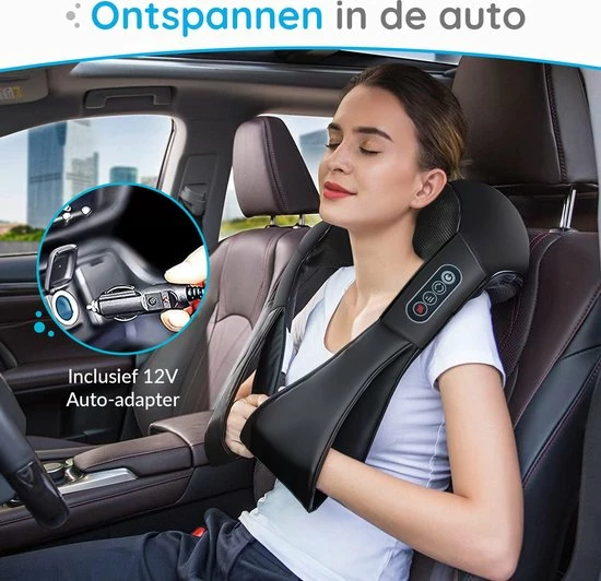 Good4You Elektrisch Shiatsu Massagekussen - Massageapparaat - Nek En Schouder 7 Good4You Elektrisch Shiatsu Massagekussen - Massageapparaat - Nek En Schouder - Afbeelding 7