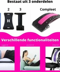 EarKings Backstretcher Massage Apparaat Met Zachte Massage Pads - Verstelbare Rugstretcher Voor Optimale Ontspanning - Roze 15 EarKings Backstretcher Massage Apparaat Met Zachte Massage Pads - Verstelbare Rugstretcher Voor Optimale Ontspanning - Roze -KLASVSA Verkoop 550x532 16