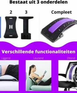 EarKings Backstretcher Massage Apparaat Met Zachte Massage Pads - Verstelbare Rugstretcher Voor Optimale Ontspanning - Paars 18 EarKings Backstretcher Massage Apparaat Met Zachte Massage Pads - Verstelbare Rugstretcher Voor Optimale Ontspanning - Paars -KLASVSA Verkoop 550x532 18