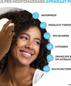 Vulpes Goods Vulpes BodyCare? Professioneel Hoofdmassage Apparaat Met Infrarood ? Elektrisch Massageapparaat - Scalp Massager - Waterdicht - Haarborstel ? Stimuleert Haargroei En Bloedsomloop - USB Oplaadbaar - Incl. E-Book -KLASVSA Verkoop 550x532 5