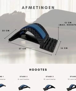 FitGenics | Verstelbare 4 Standen Backstretcher - Rugstretcher Tegen Rug- & Nekklachten -KLASVSA Verkoop 550x532 7