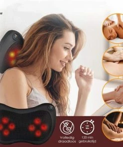Synthesa Draadloos Massagekussen Met Warmtefunctie - Incl. Autolader - Nekmassage Apparaat - Shiatsu Massage 4 Synthesa Draadloos Massagekussen Met Warmtefunctie - Incl. Autolader - Nekmassage Apparaat - Shiatsu Massage -KLASVSA Verkoop 550x533 11