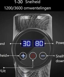 Bushifi Pro Massage Gun - Nieuwste Model 2022 -Tot 60% Dieper - Uiterst Stil & Krachtig - Lange Batterijduur - 30 Snelheden - 6 Kopstukken - Fitness - Sport - Massageapparaten - Massage Pistool – Incl. Draagbare Compacte Koffer -KLASVSA Verkoop 550x533 18