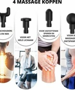 Merkloos Massage Gun - Draadloos - Spierherstel En Relax Massage -KLASVSA Verkoop 550x535