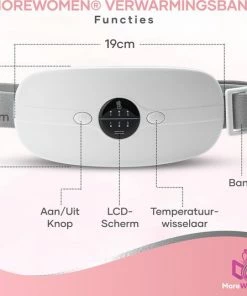 MoreWomen? MVK02 - Menstruatie Warmteband - Verwarmde Menstruatieband - Verwarmingsband - Warmtekussen - 3 Warmtestanden - Triltechnologie - Wit -KLASVSA Verkoop 550x536 11